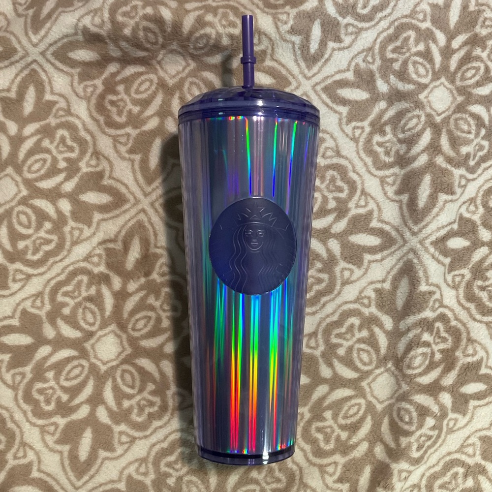 Starbucks Rainbow Reflective Tumbler with Straw